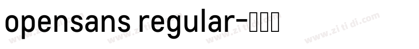 opensans regular字体转换